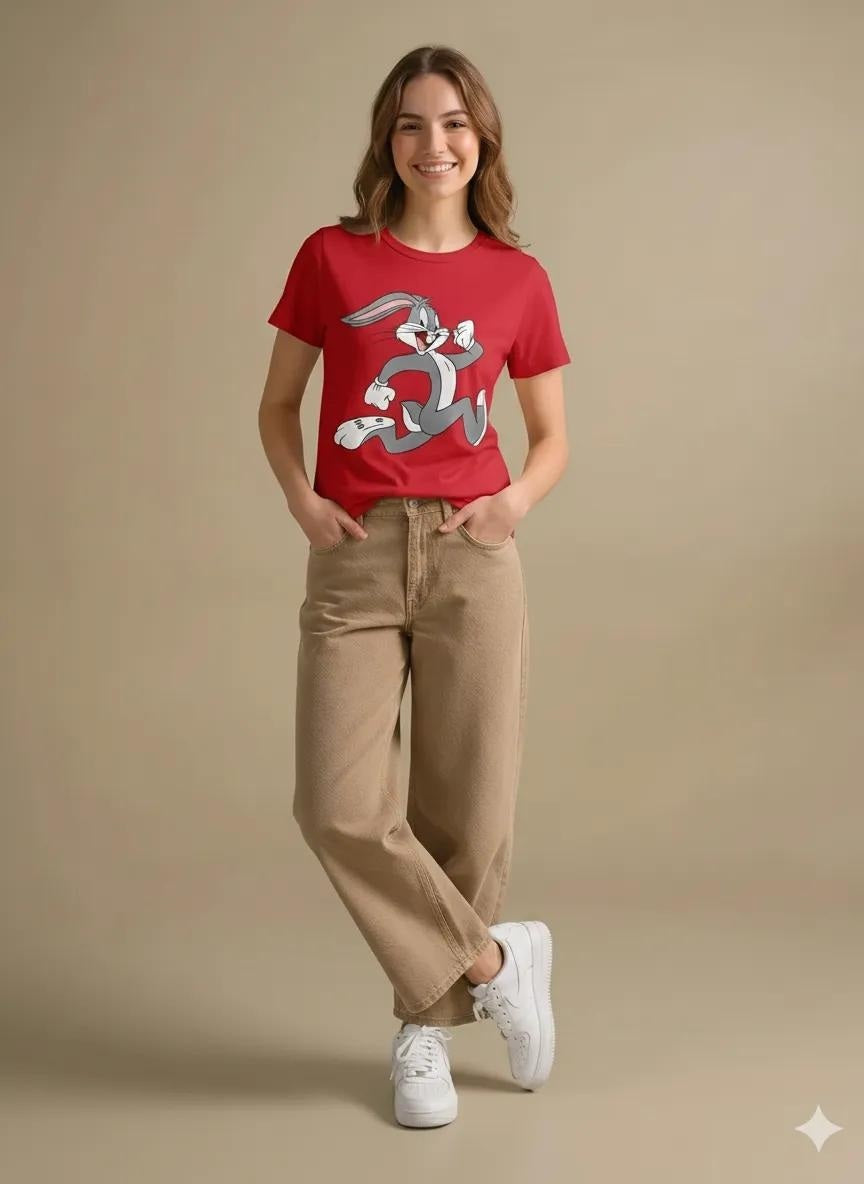 Women Brick Printed T-shirt