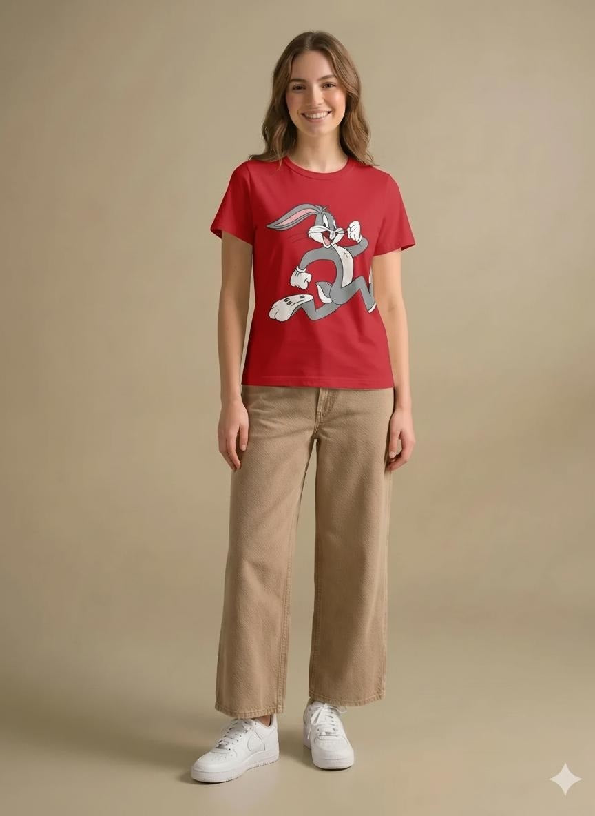 Women Brick Printed T-shirt