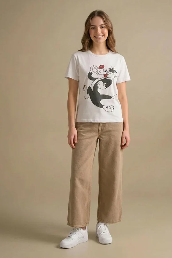Women Looney Tunes Printed T-shirt