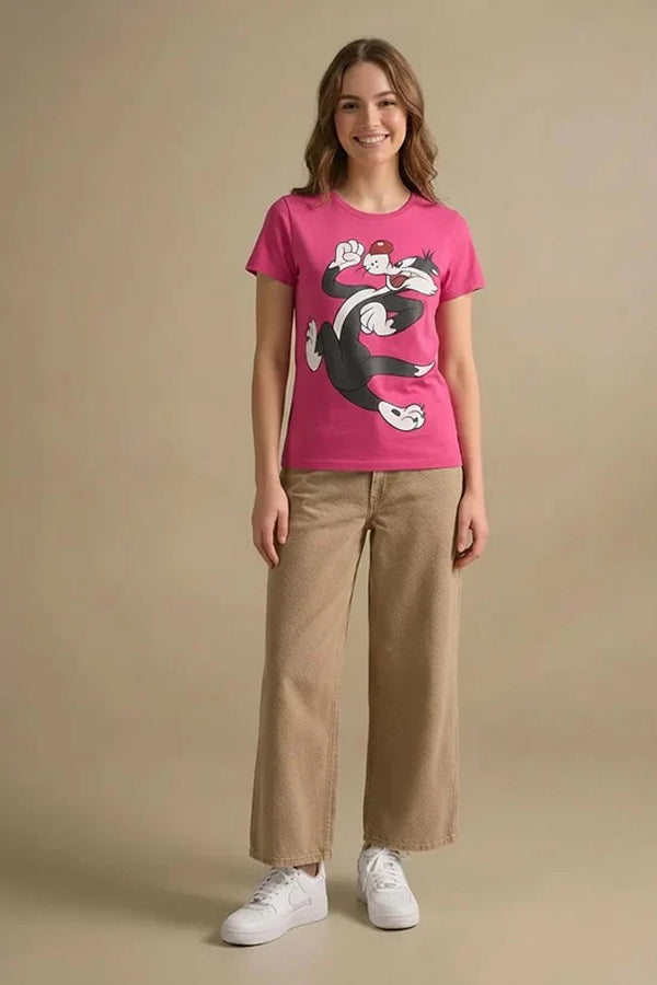 Women Looney Tunes Printed T-shirt