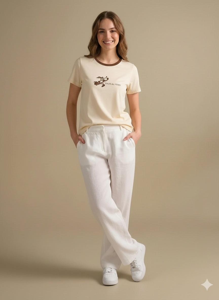 METTLE Women Birch Printed T-shirt