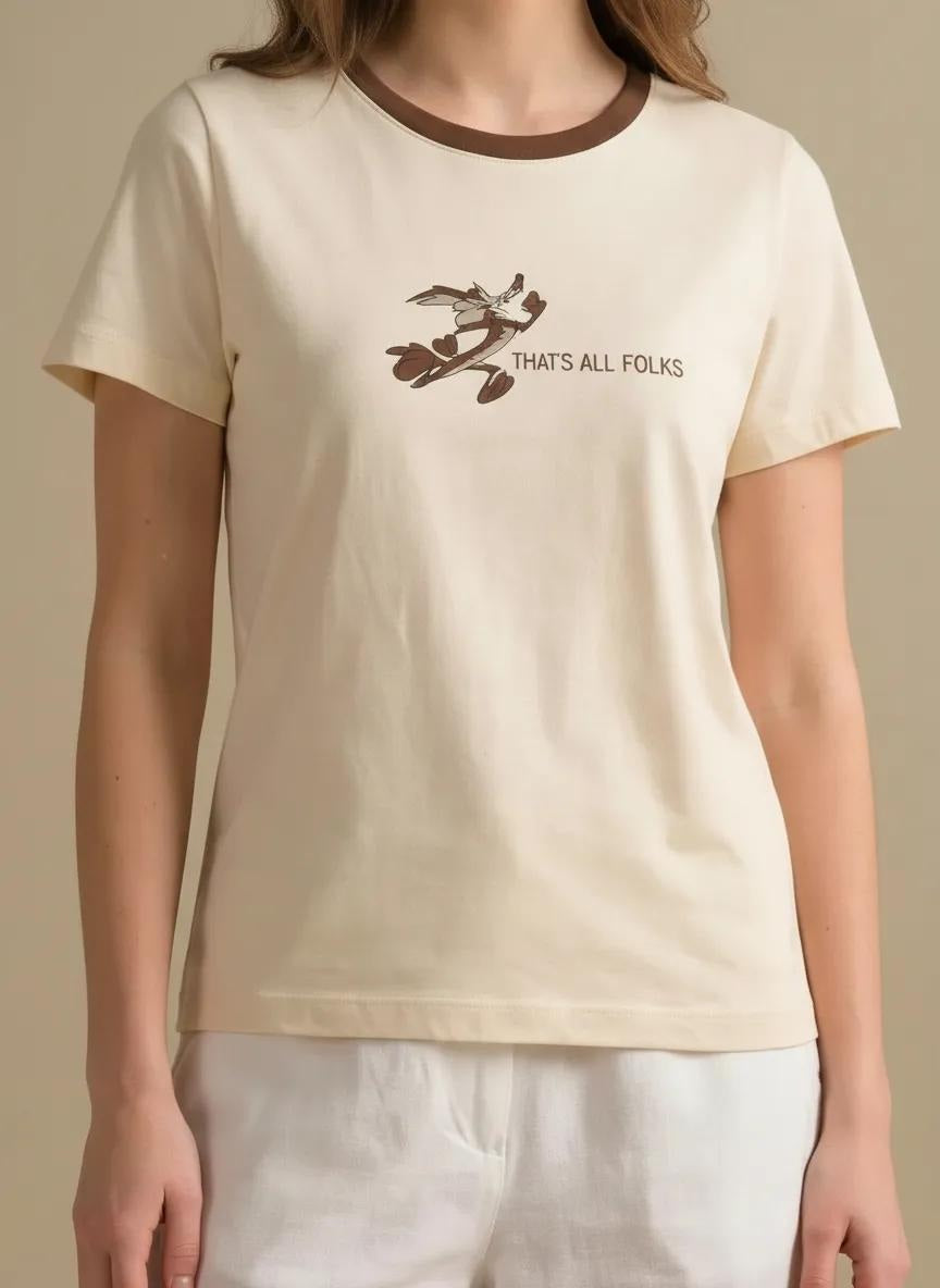 METTLE Women Birch Printed T-shirt