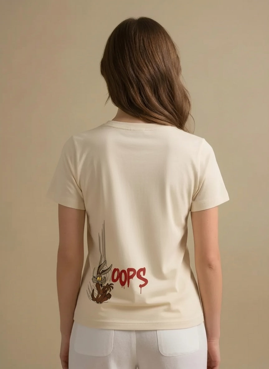 METTLE Women Birch Printed T-shirt