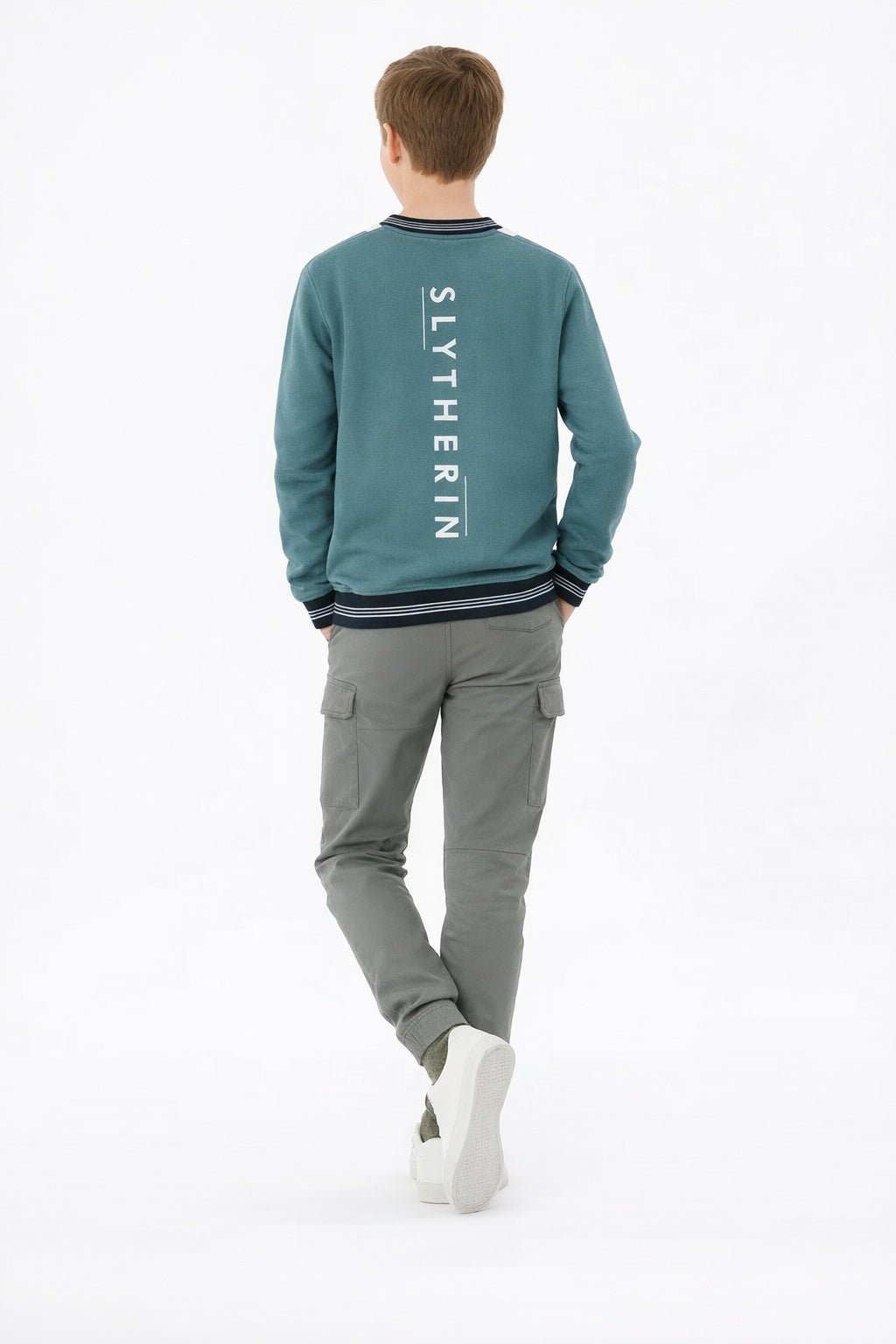 Boy Colourblocked Round Neck Sweatshirt