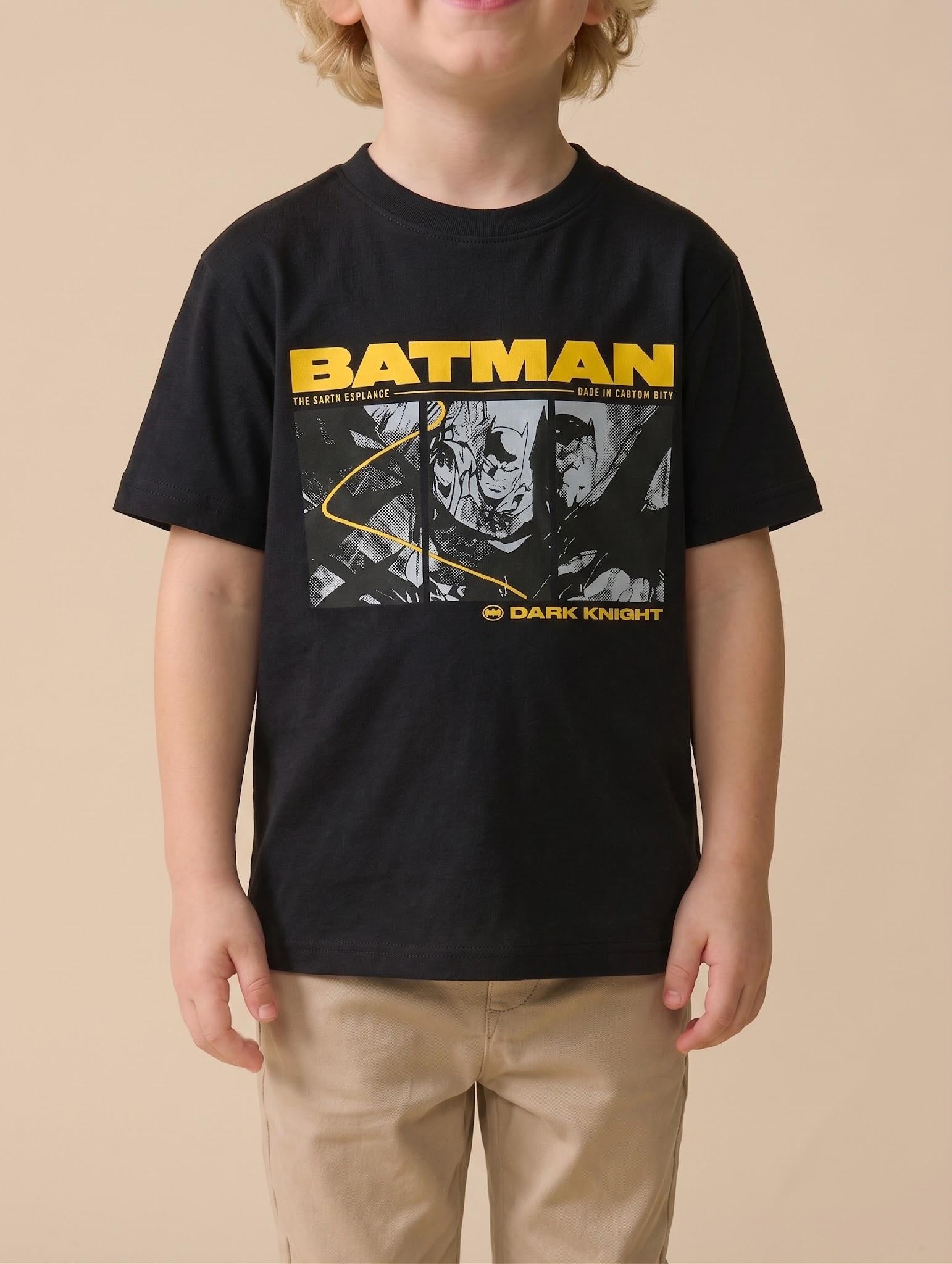 Boy Black Round Neck T-Shirt