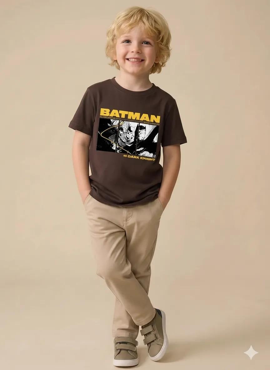 Boy Coffee Round Neck T-Shirt