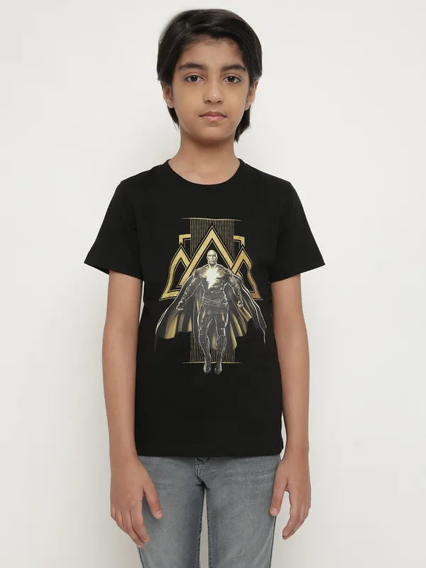 Octave Boys Shazanm Superhero Graphic Printed Cotton T-Shirt