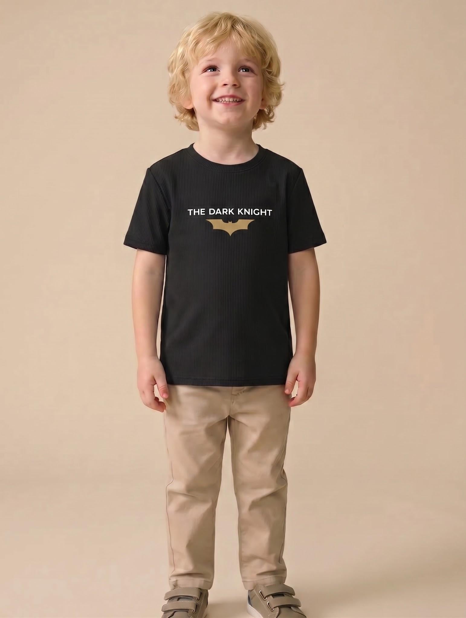 Boy Black Round Neck T-Shirt