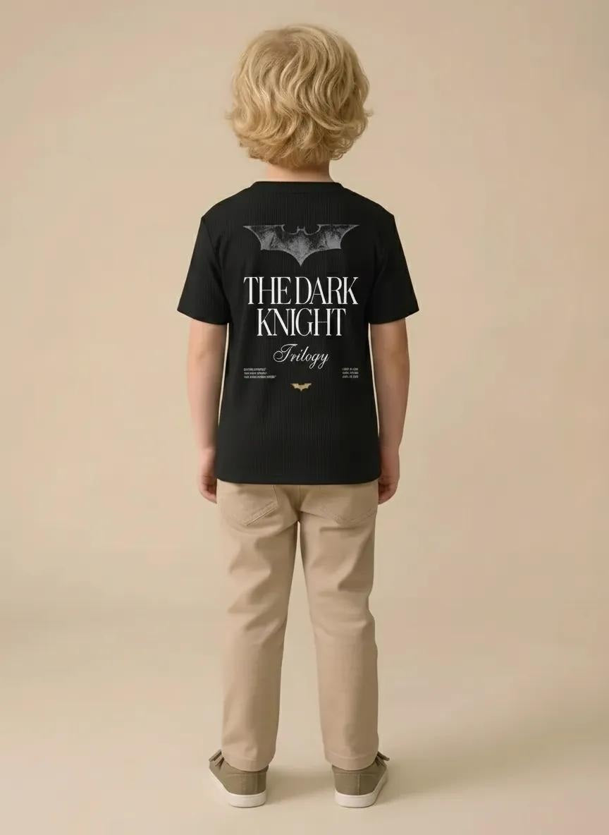 Boy Black Round Neck T-Shirt