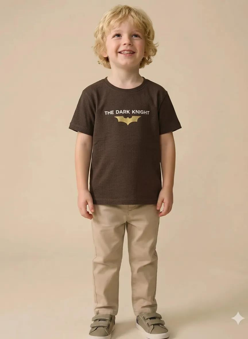 Boy Coffee Round Neck T-Shirt