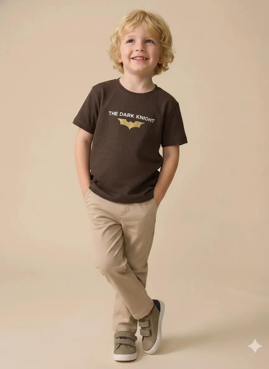 Boy Coffee Round Neck T-Shirt