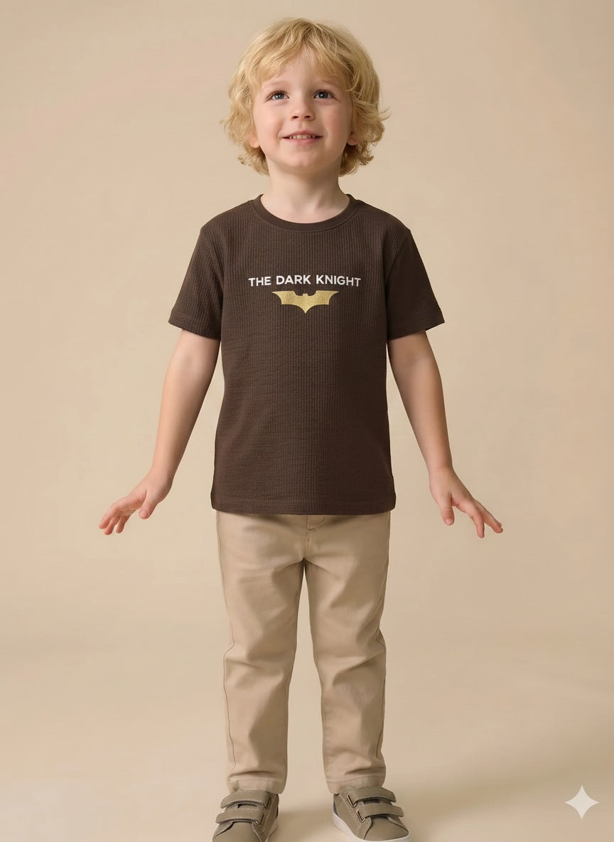 Boy Coffee Round Neck T-Shirt