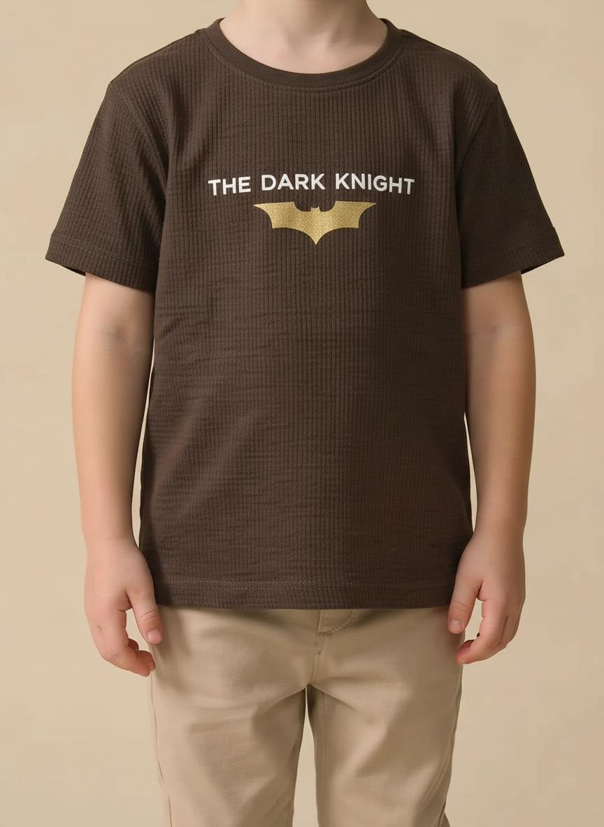 Boy Coffee Round Neck T-Shirt
