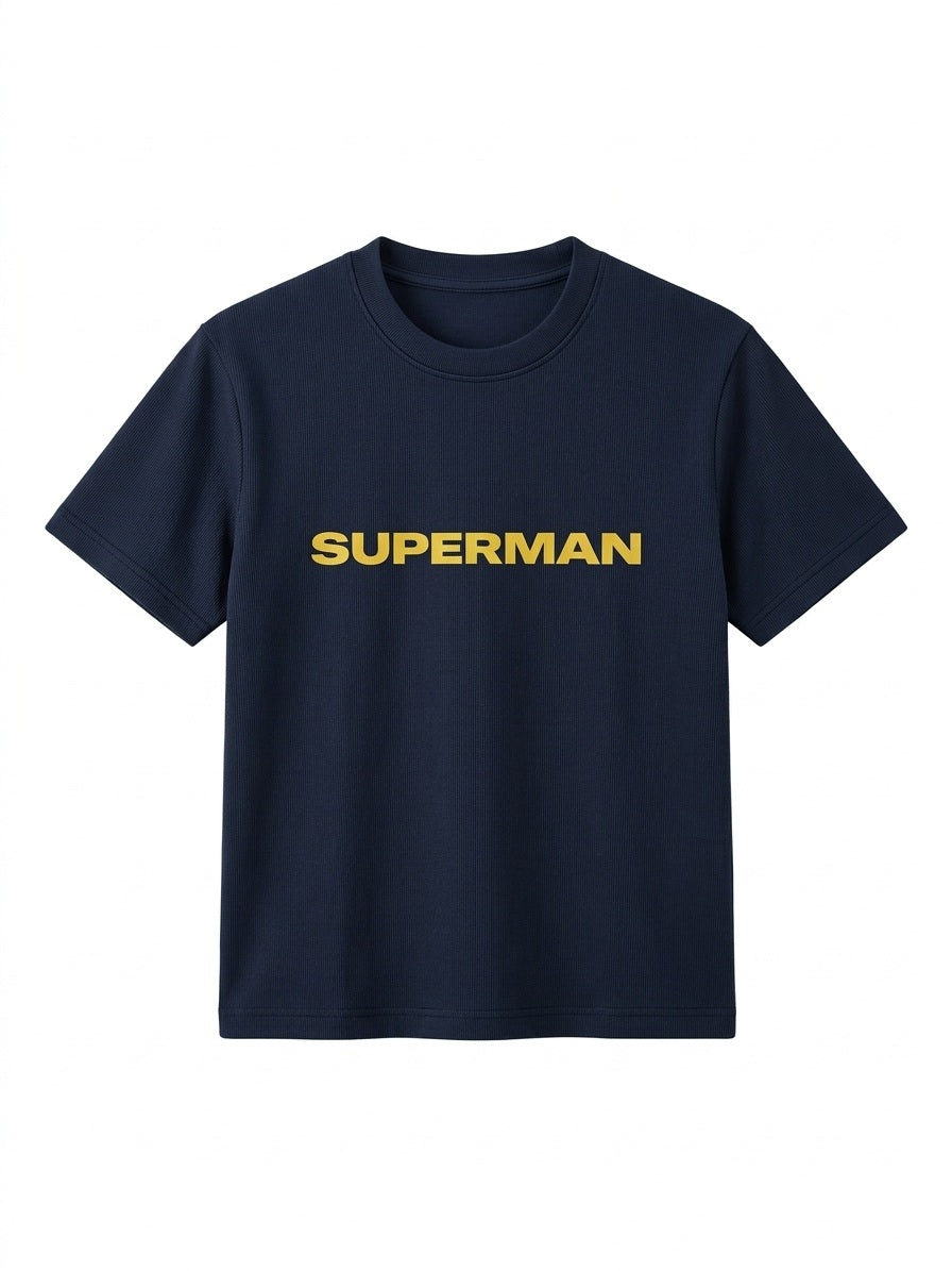 Boy Navy Round Neck T-Shirt