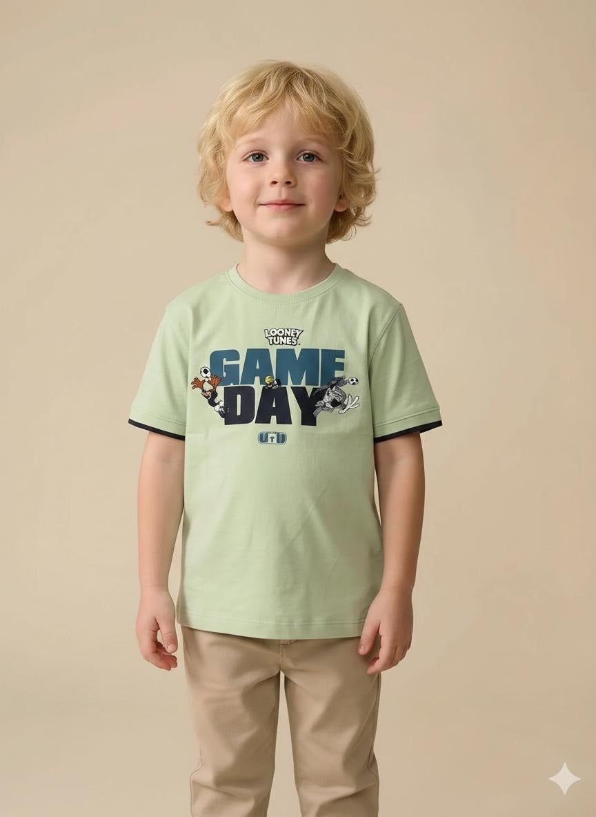 Boys Mist Printed T-shirt