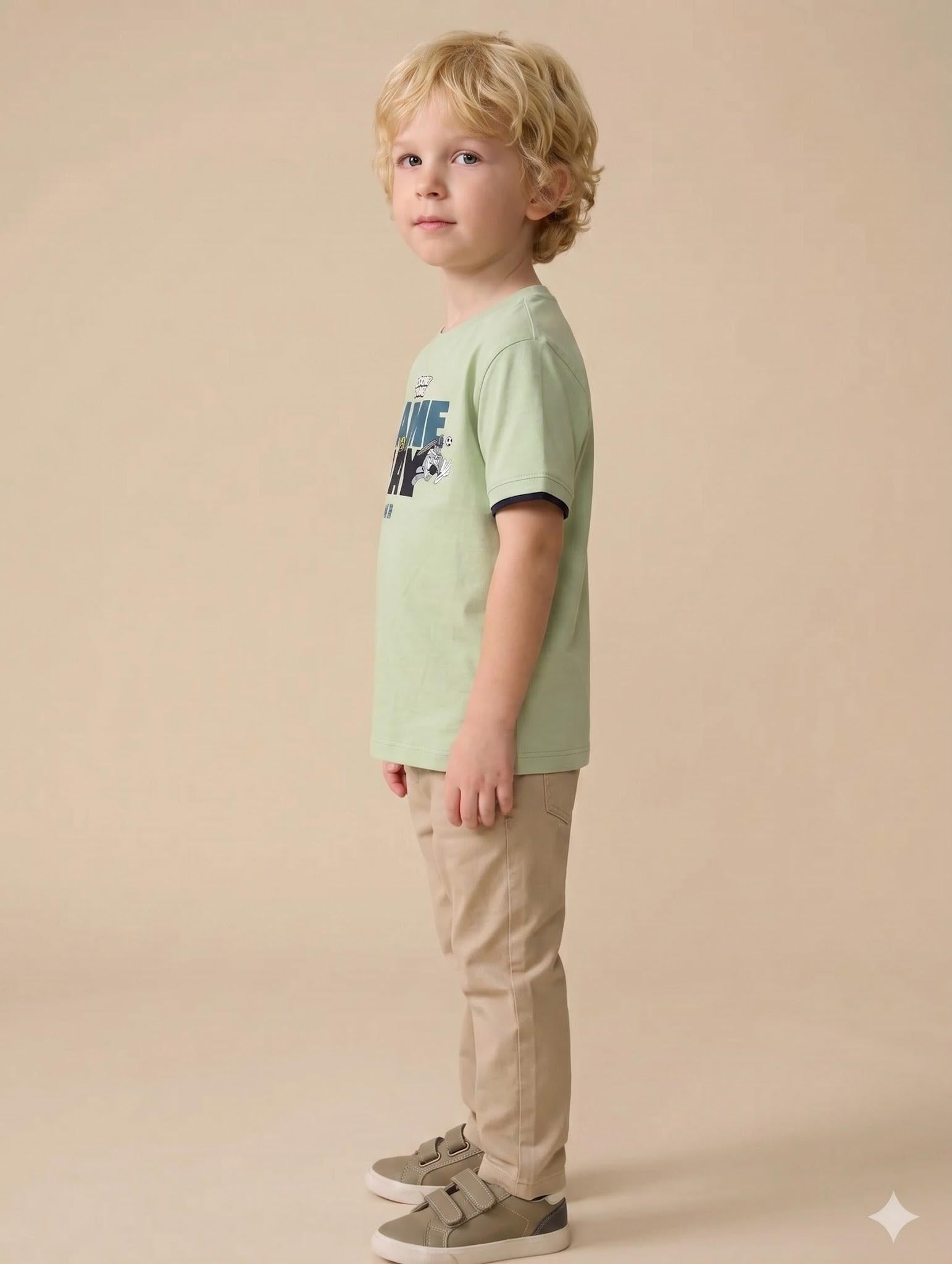 Boys Mist Printed T-shirt