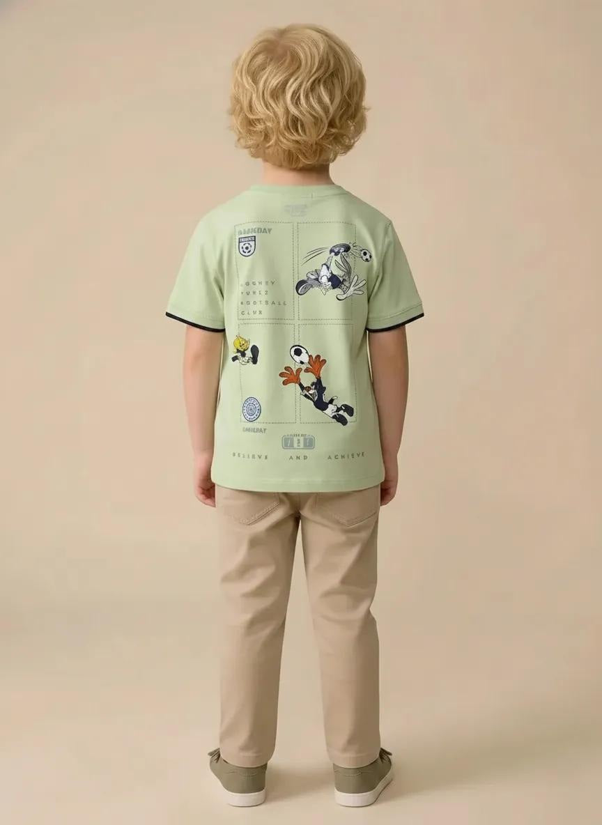 Boys Mist Printed T-shirt