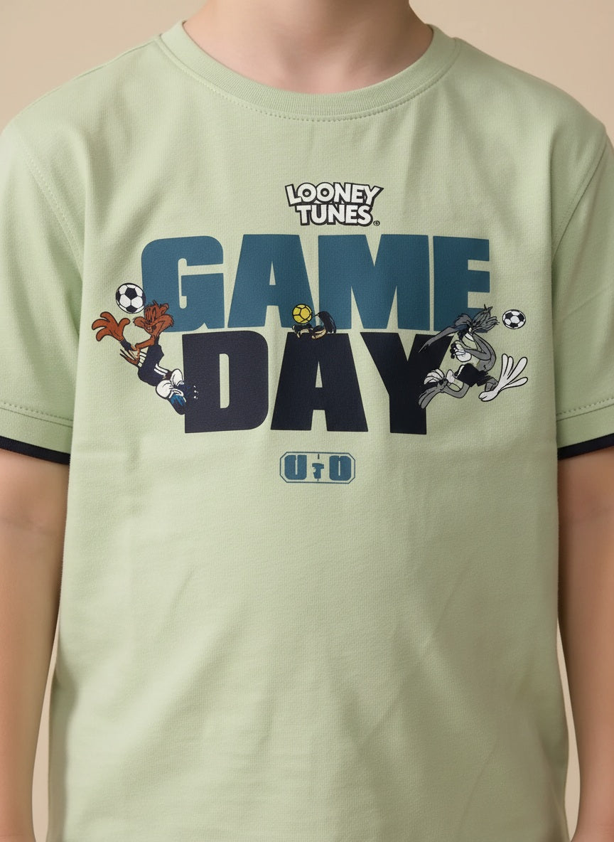 Boys Mist Printed T-shirt