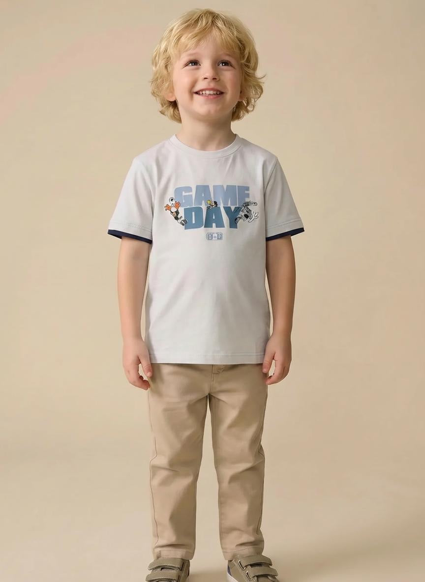 Boys Off White Looney Tunes Printed T-shirt