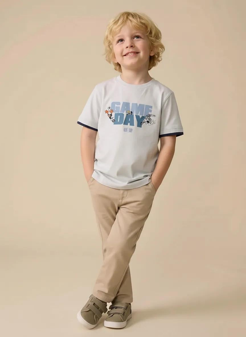 Boys Off White Looney Tunes Printed T-shirt