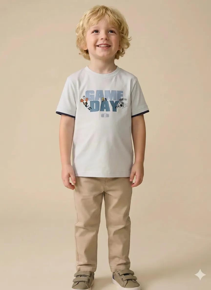 Boys Off White Looney Tunes Printed T-shirt
