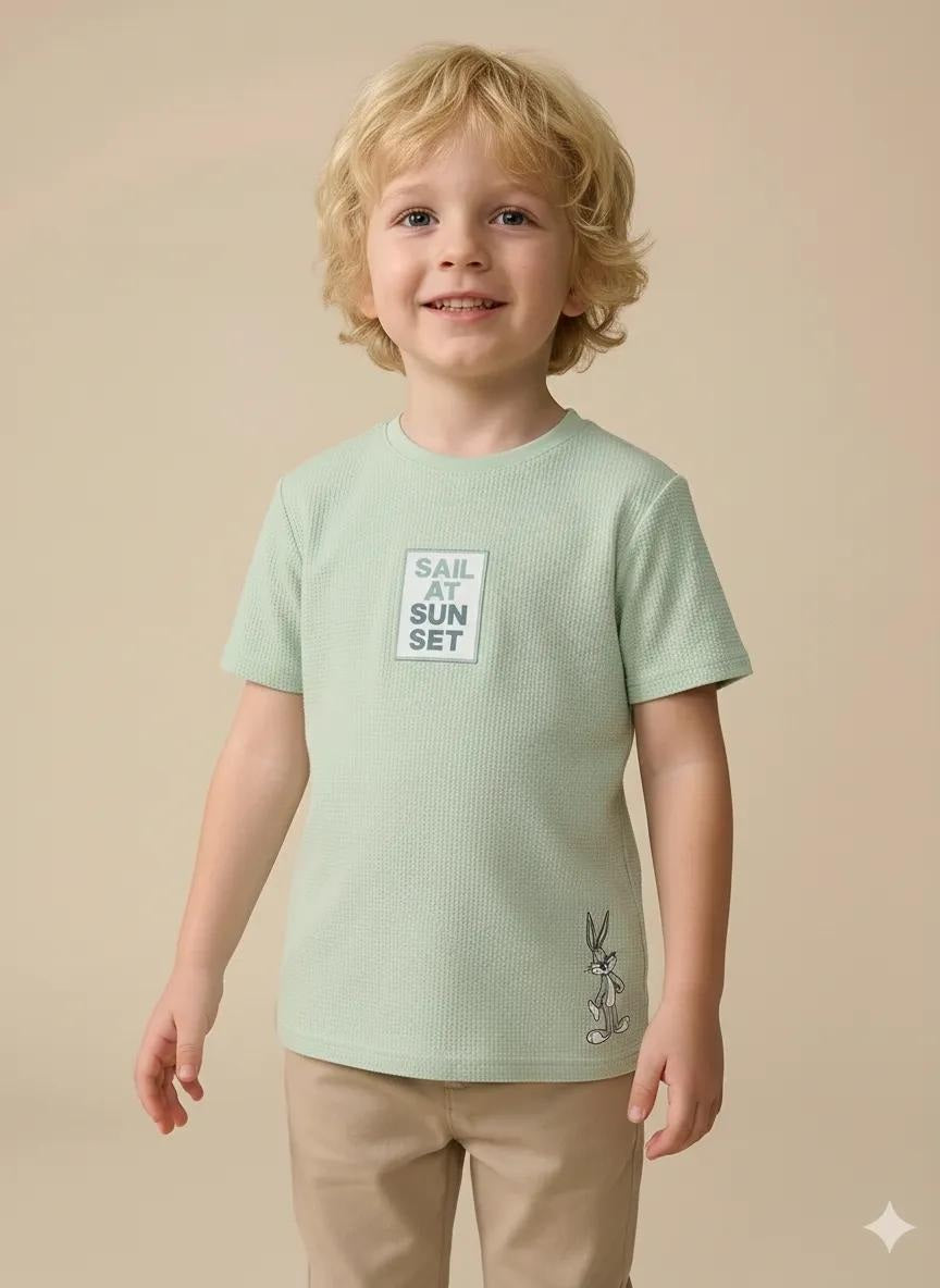 Octave Boys Mist Printed T-shirt