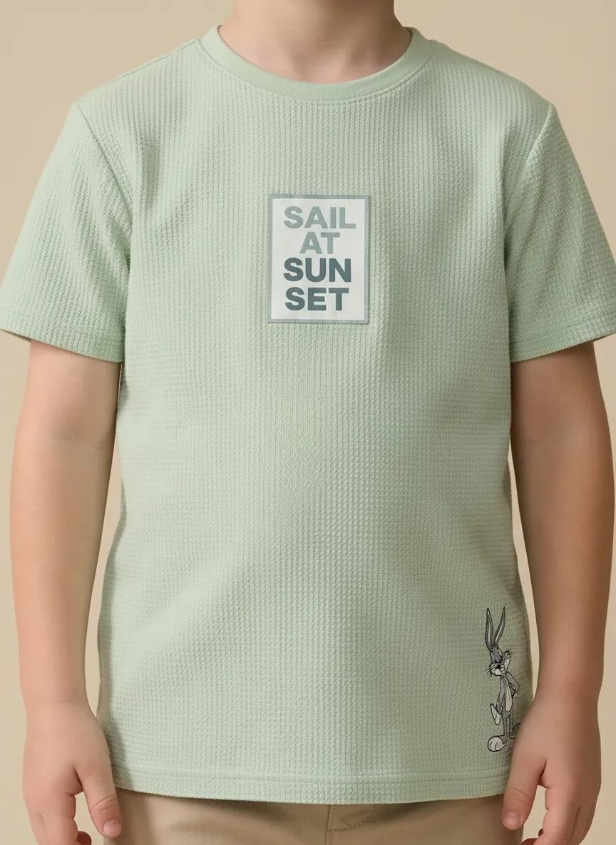 Octave Boys Mist Printed T-shirt