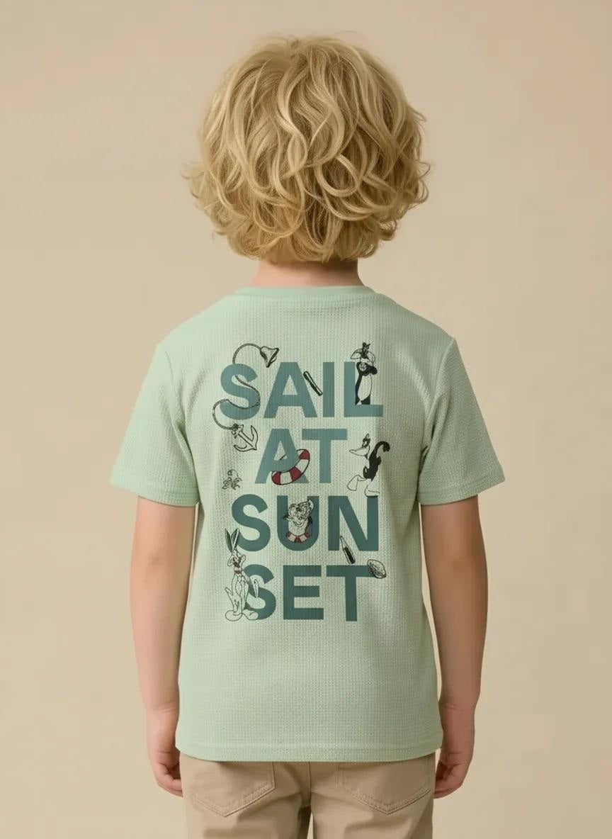 Octave Boys Mist Printed T-shirt