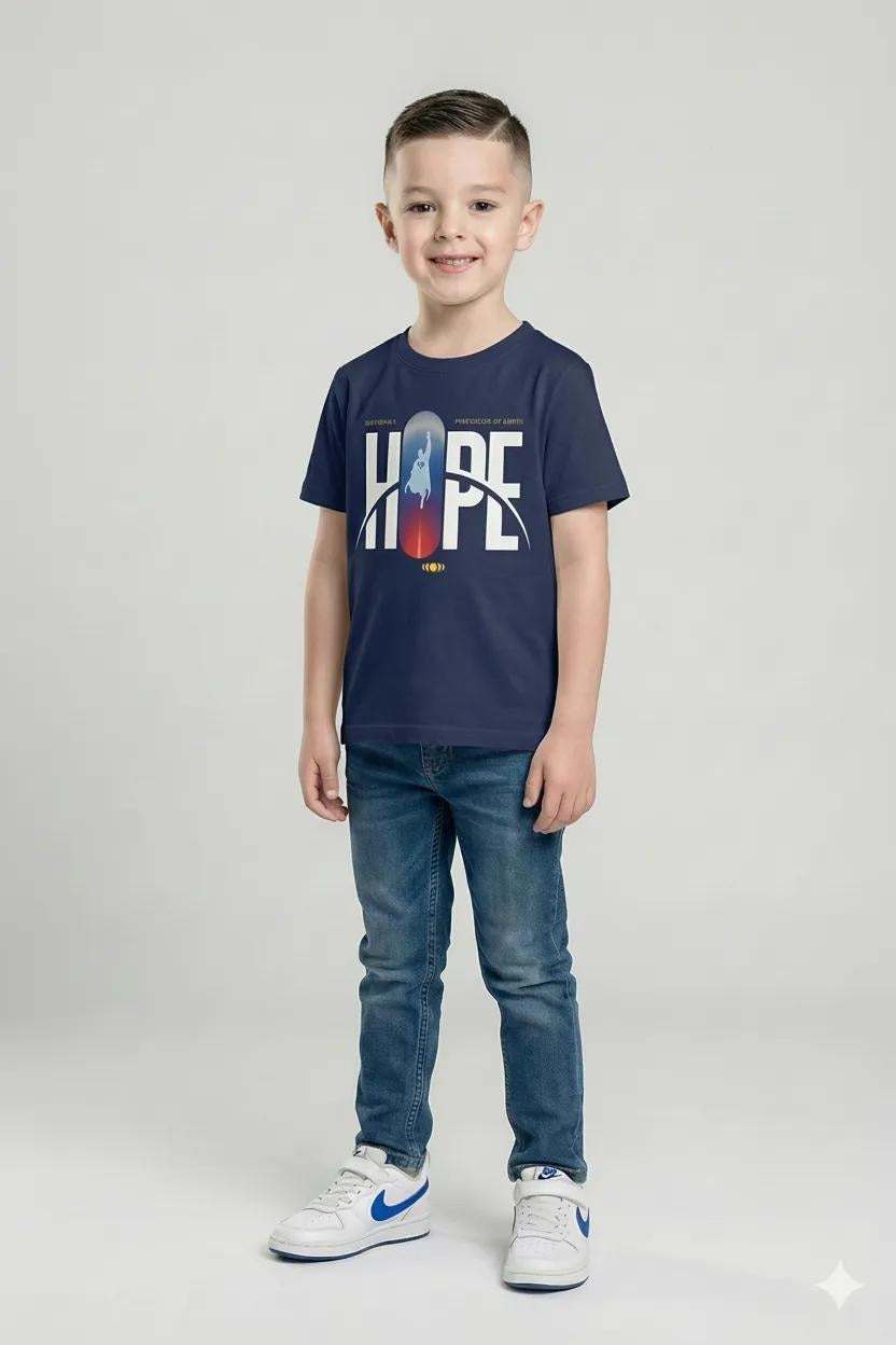 Octave Boy's Printed Round Neck T-shirt