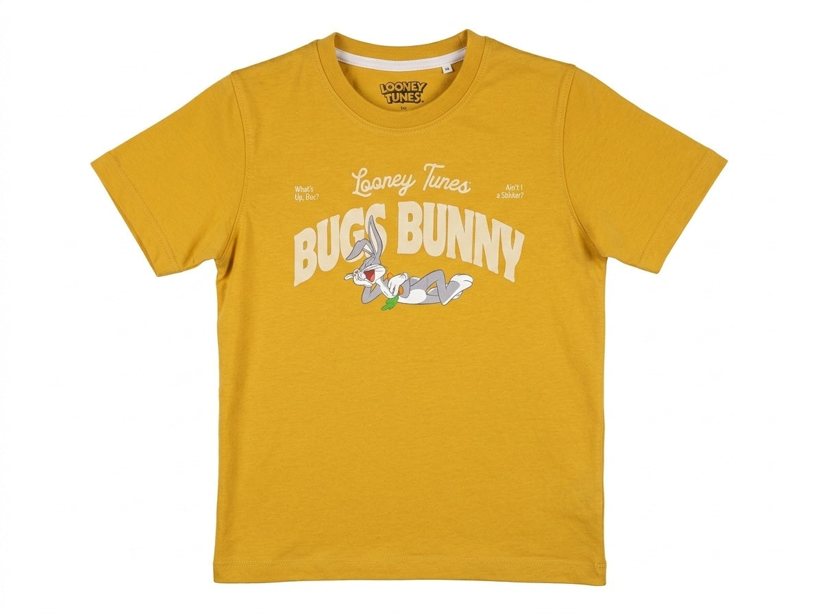 Octave Boys Mustard Printed T-shirt