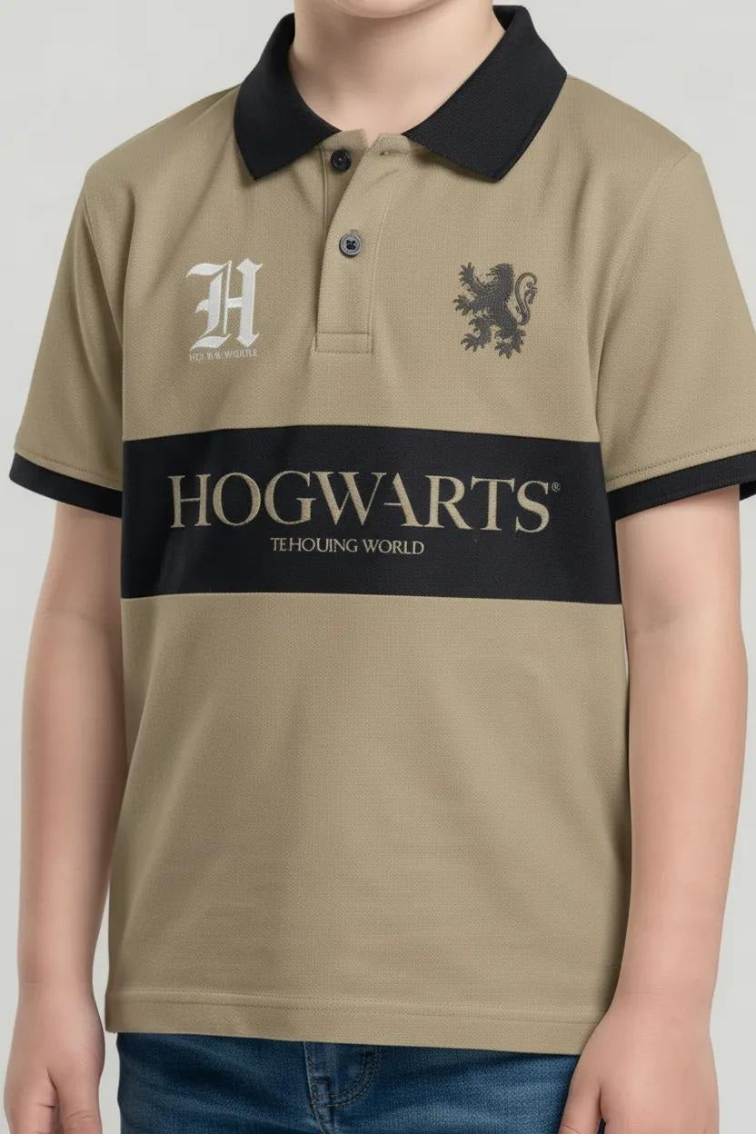 Octave Boys Printed Polo Collar T-shirt