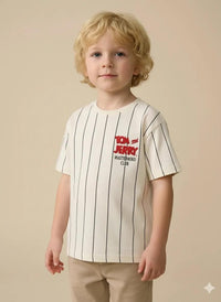Octave Boys Cream Graphic Printed Tshirt