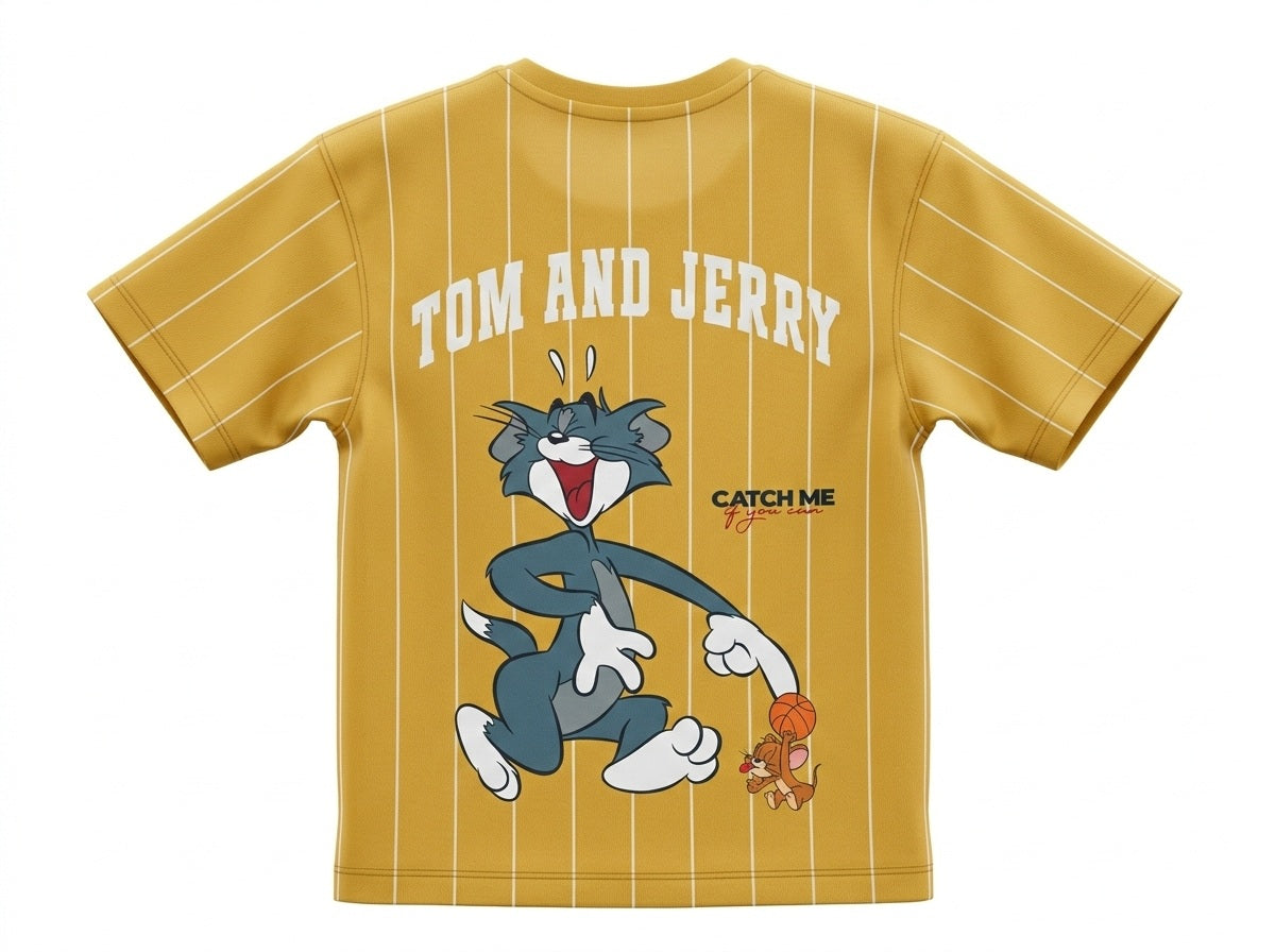 Octave Boys Mustard Printed T-shirt
