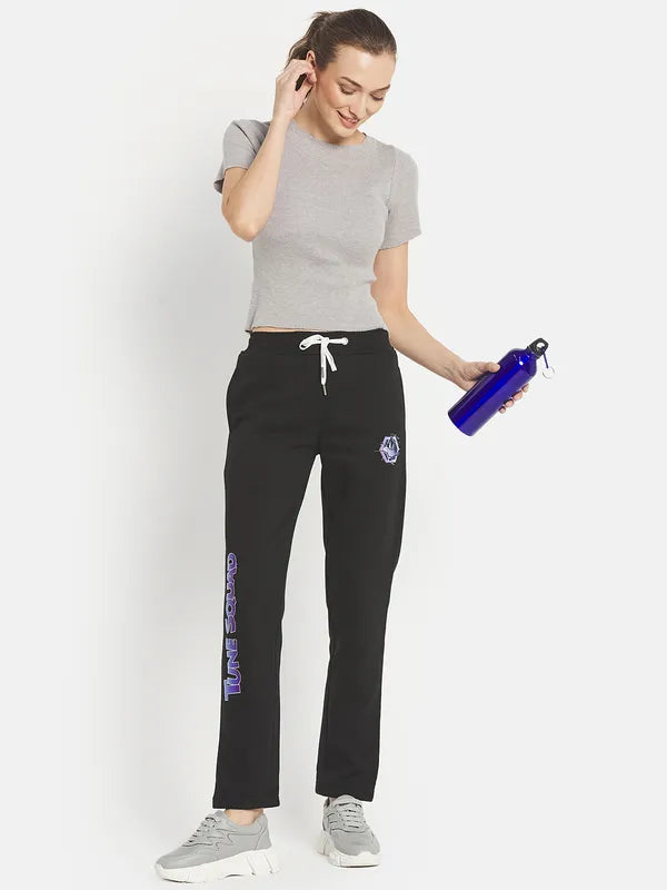 Women Solid Cotton Track Pants