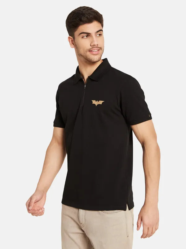 Batman Half Zipper Polo T-Shirt