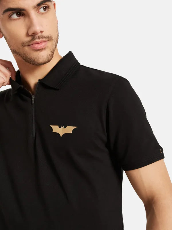 Batman Half Zipper Polo T-Shirt