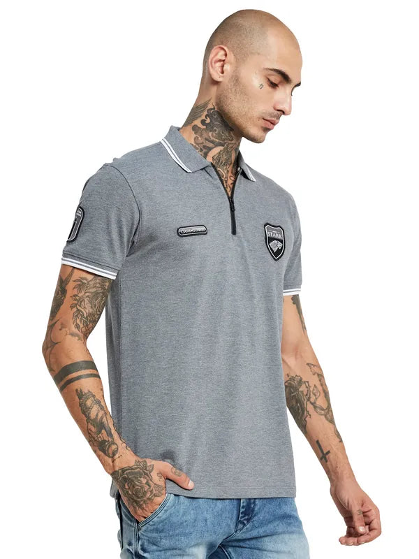 Octave Polo Collar Cotton T-Shirt