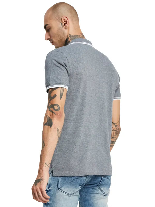 Octave Polo Collar Cotton T-Shirt