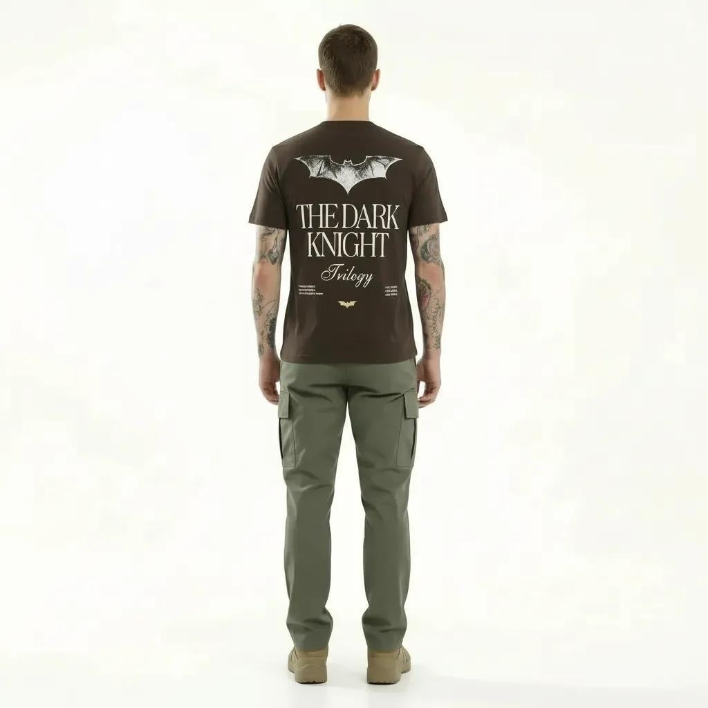 Octave Men Coffee Batman Printed T-shirt