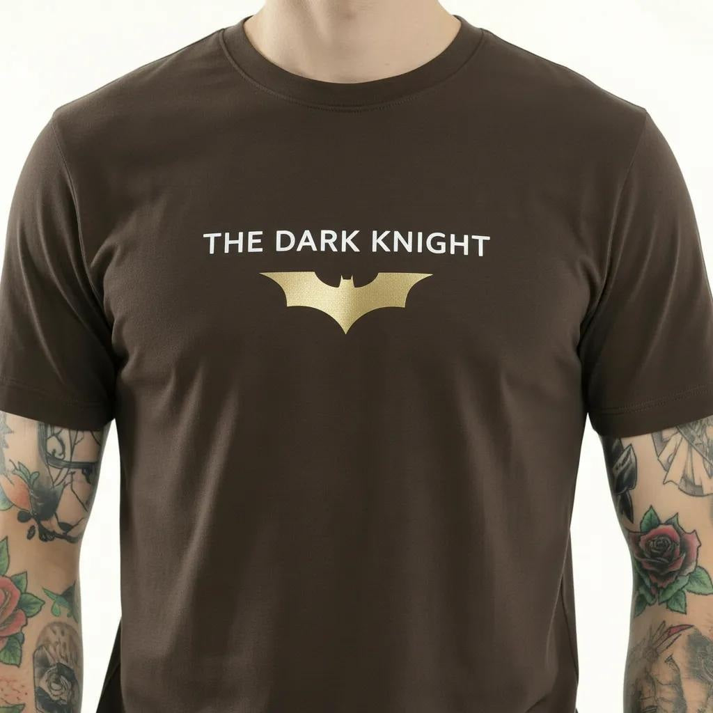 Octave Men Coffee Batman Printed T-shirt