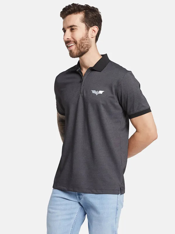 Octave Men Solid Polo Collar T-Shirt