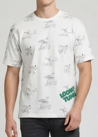 Men Off White Looney Tunes Printed T-shirt