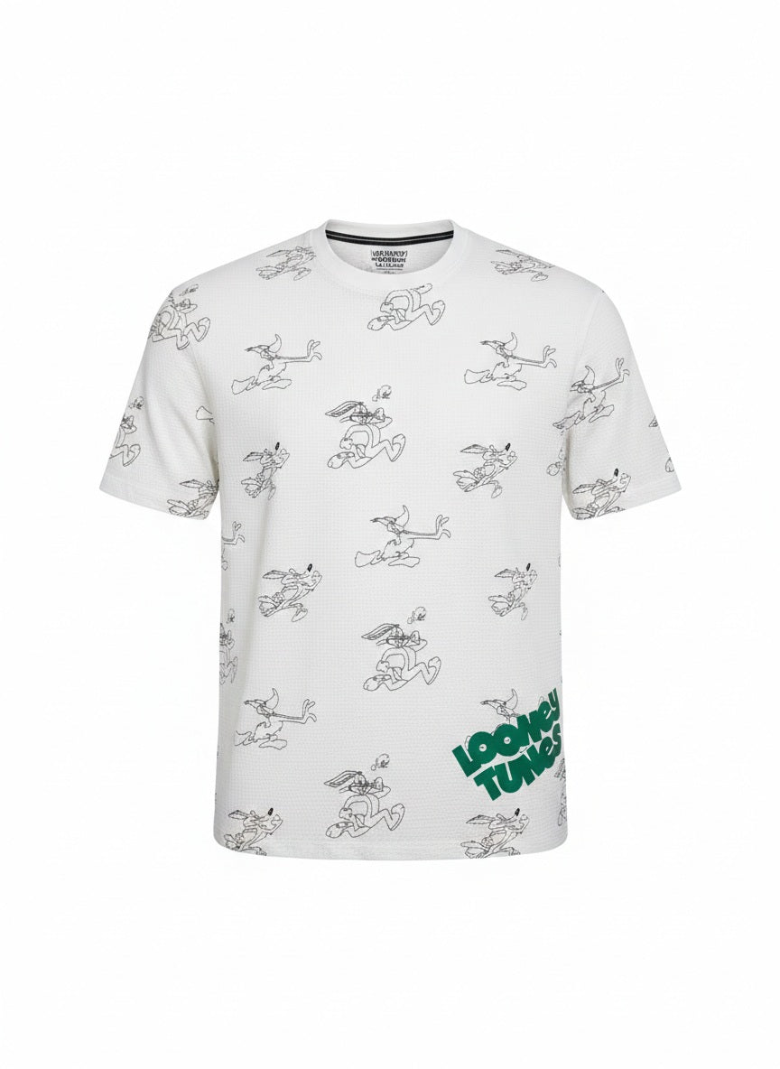 Men Off White Looney Tunes Printed T-shirt