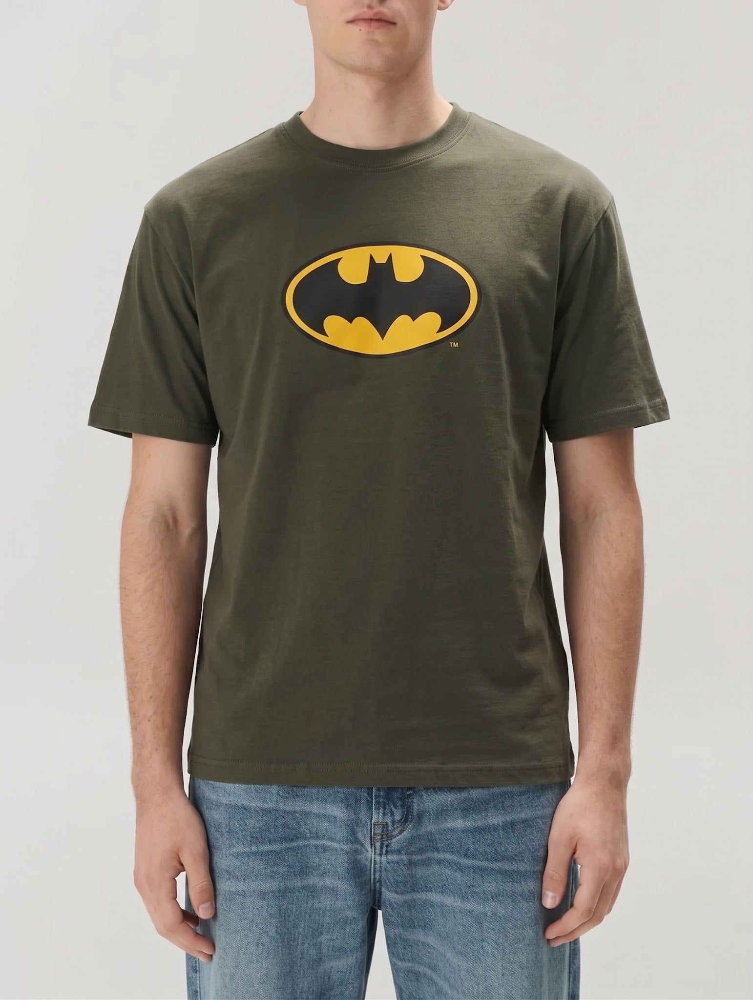 Men Four Leaf Batman Printed T-shirt