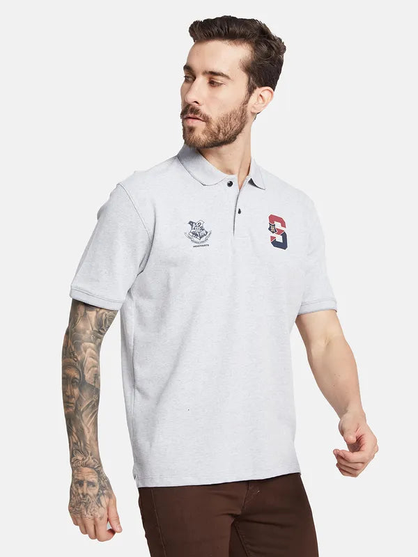 Octave Ss24 Men Polo Collar Cut Outs T-Shirt