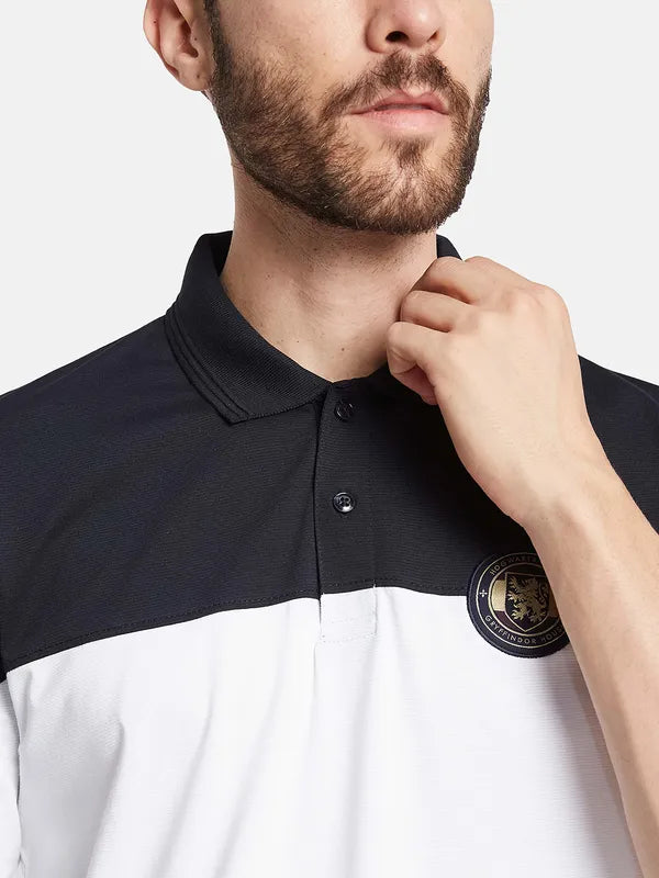 Octave Ss24 Men Polo Collar Monochrome T-Shirt