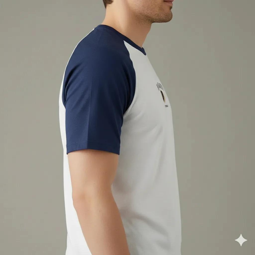 Octave Men Navy Printed T-shirt