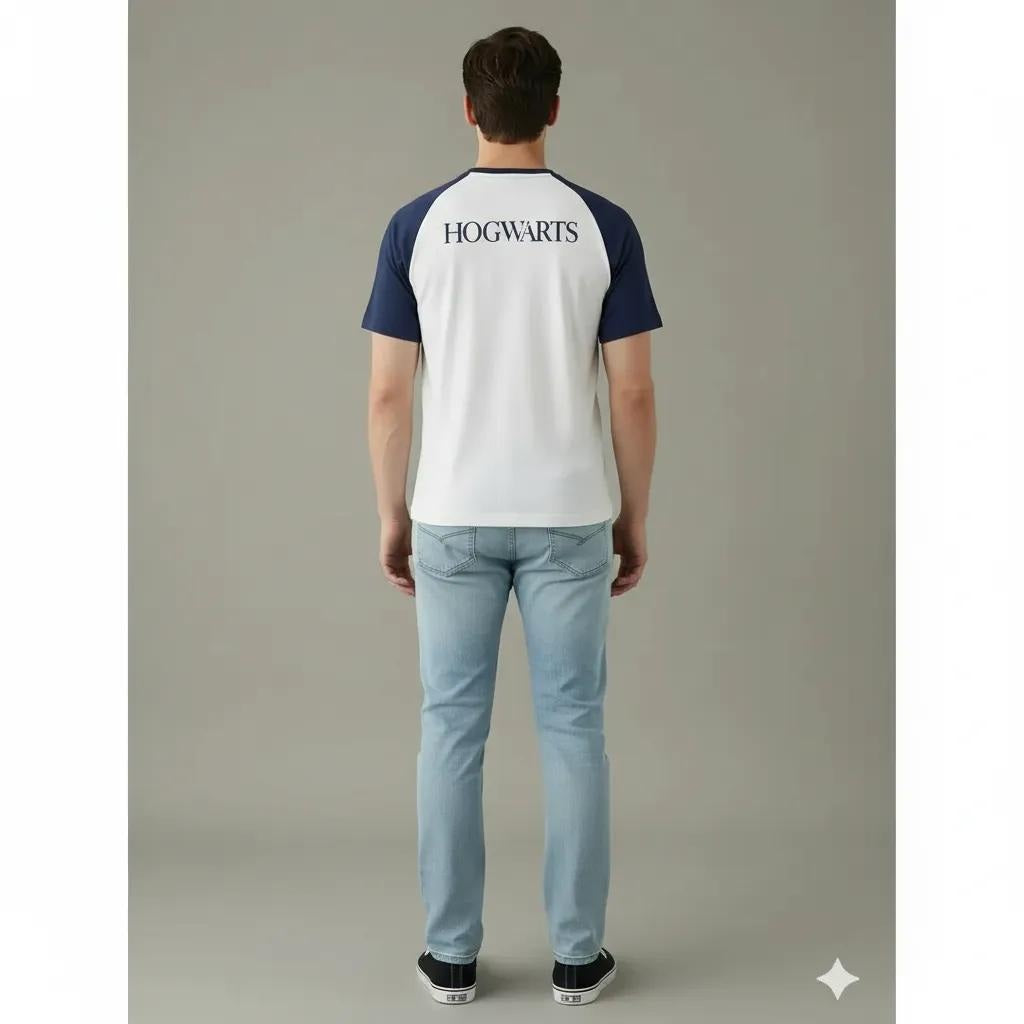 Octave Men Navy Printed T-shirt