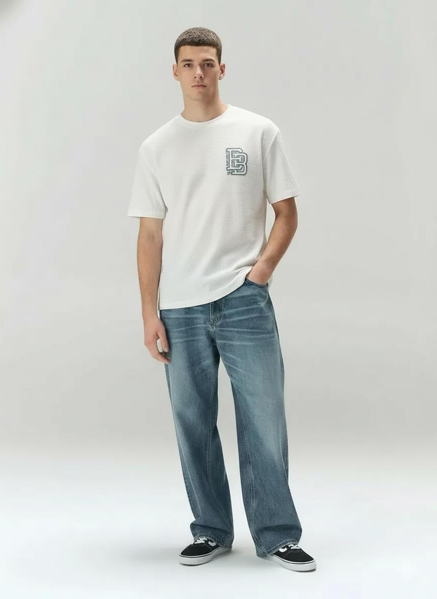 Men Off White Brand Logo T-shirt