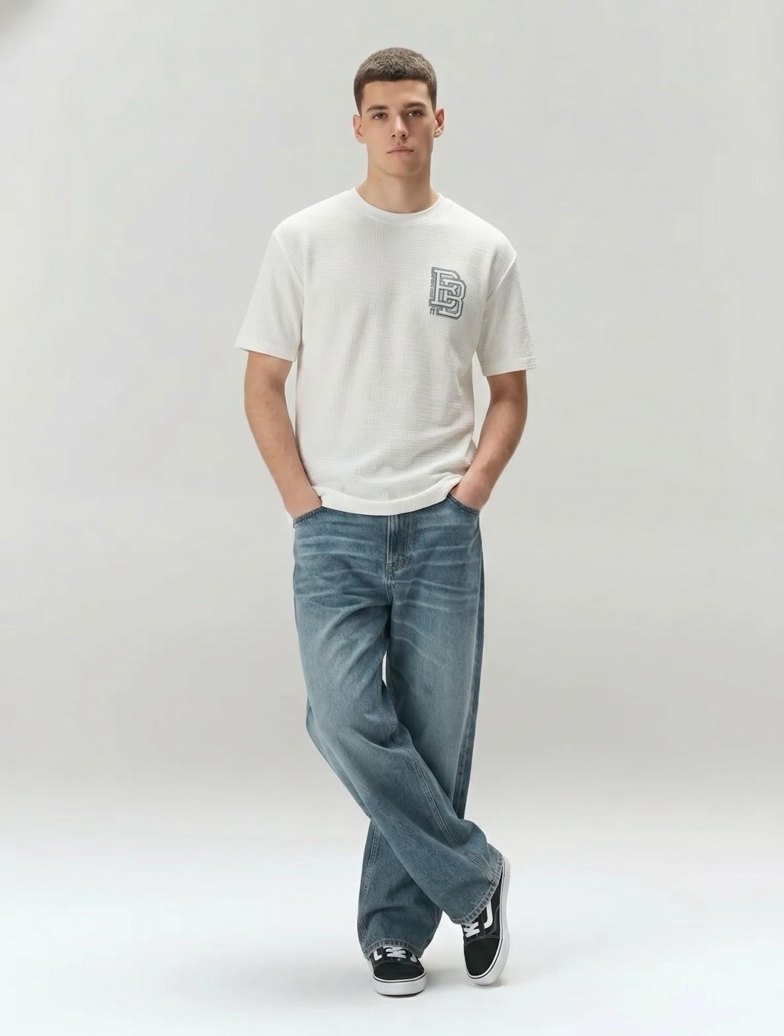 Men Off White Brand Logo T-shirt